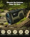 TAKENJOY HM7 1200-Yard Hunting Laser Rangefinder with Red LCD Display