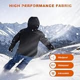 Brimekey Women's Dual-Zone Heated Softshell Jacket with Fleece Lining