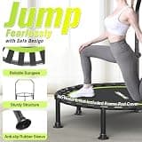 ZCMHAXJ 40-Inch to 48-Inch Foldable Rebounder with U-Shaped Stability Bar
