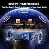 Boldever 3000 ANSI Lumens 1080p Smart Projector with Licensed Google TV