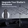 Quictent 10x10 Commercial Grade Pop Up Canopy Tent Shelter with Three Sidewalls