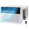 Electactic 10,000 BTU Saddle-Style Window Air Conditioner with Sleep Timer