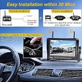 Yakry Y27-N 1080P Wireless RV Backup Camera System with 7" Touch-Key Monitor