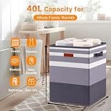 40L Large Foldable Electric Towel Warmer Bucket with Waterproof Fabric