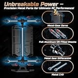 DEERC 9309E 1:16 Scale 4WD High-Speed Off-Road Monster Truck with Metal Drive System