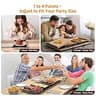 FEPPO 4-in-1 Modular Expandable Tempered Glass Electric Warming Tray (33 x 15 Inches)