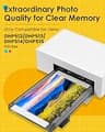 Liene M100 Compact Wireless Dye-Sublimation 4x6 Photo Printer Starter Kit with 20 Sheets