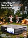 JUITOY 18-Inch Queen Air Mattress with Rechargeable Built-In Cordless Pump