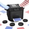 KPAW Automatic Card Shuffler and Dealer with 4 Drawing Remotes, Black