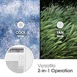 LG 5,000 BTU Ultra-Quiet Compact Window Air Conditioner with Mechanical Controls