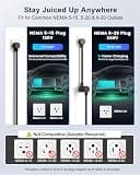 EVDANCE Portable Level 1 & 2 EV Charging Station, 16A Dual Voltage, 25-Foot