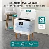 SereneLife WiFi-Enabled Smart Towel Warmer Bucket with Water Resistance