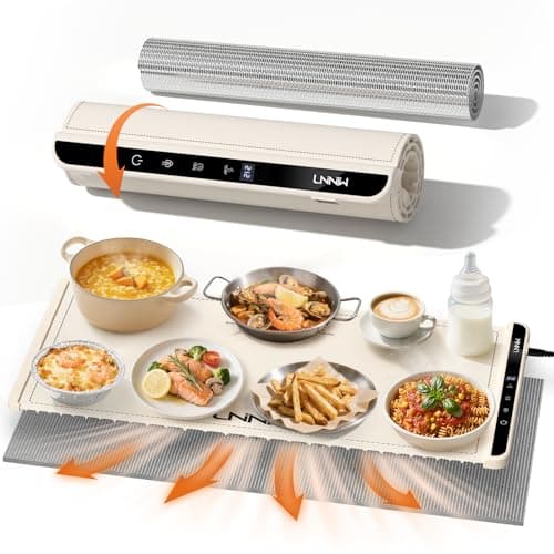 Premium Extra Large Silicone Food Warming Mat with Heat-Resistant Pad (36 x 15 In)