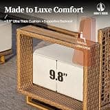 HERA'S HOUSE 4-Piece Swivel Chair Patio Set with 50,000 BTU Fire Pit Table