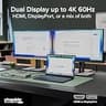 Plugable UD-6950PDH USB-C Dual 4K Monitor Docking Station for MacBook Pro