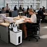 Trishintage Heavy Duty 400-Sheet Auto Feed Micro-Cut Shredder, 50L Bin