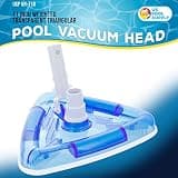 U.S. Pool Supply Weighted Transparent Triangular Pool Vacuum Head with Swivel