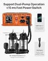 VEVOR 2500W Pure Sine Wave Battery Backup Inverter for Dual Sump Pumps