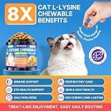 L-Lysine Respiratory Chews with Colostrum & Omega-3, Chicken Flavor, 500-Count