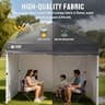 CROWN SHADES 10x10 Commercial Canopy with 4 Sidewalls