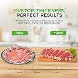 Nutrichef 200W Automatic Electric Meat Slicer with Adjustable Cut Dial