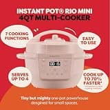 Instant Pot RIO Mini 7-in-1 4-Quart Compact Electric Pressure Multi-Cooker
