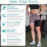 Vive Thigh Brace Adjustable Support Wrap for Hamstring and Groin Relief
