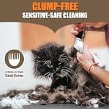 Bautrium 3-in-1 Cordless Cat Grooming Clipper Kit with Paw Trimmer Attachment