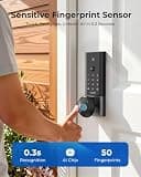 ANYBELL Fingerprint Smart Door Lock Camera with 10500mAh Battery & Wi-Fi