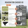 Crown Shades 10x15 Commercial Heavy Duty Pop Up Canopy Tent with Four Sidewalls