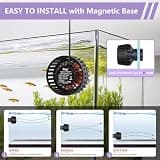 Hygger Lite Compact Aquarium Wave Maker Circulation Pump with Digital Display, 792 GPH