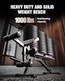 Harison Adjustable Weight Bench with Leg Extension and Preacher Curl Pad