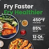 CHEFMAN ExacTemp 12-Quart 5-in-1 Air Fryer Oven with Smart Cooking Thermometer