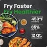 CHEFMAN ExacTemp 12-Quart 5-in-1 Air Fryer Oven with Smart Cooking Thermometer