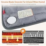 Comfytemp Extra Large Weighted Far Infrared Heating Pad with Ceramic Beads