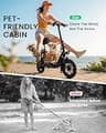 Gyroor C1S Seated Electric Scooter, 550W Motor, Multi-Basket Pet Configuration