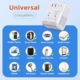 TREVOLTY 2000W Adapter and 1200W Voltage Converter with 20W PD Fast Charge
