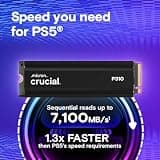 Crucial P310 2280 1TB PCIe Gen4 NVMe M.2 Solid State Drive with Pre-Installed Heatsink