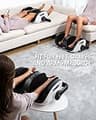 Renpho 4-in-1 Heated Shiatsu Foot and Calf Massager for Deep Tissue Kneading
