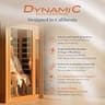 Dynamic Saunas Barcelona 1-2 Person Low EMF FAR Infrared Sauna w/ Bluetooth