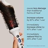 BondiBoost Infrared Thermal Brush with Aloe-Infused Bristles and Ceramic Barrel