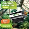 Bio Green Phoenix Electric Greenhouse Heater with Frost Detection and Cooling