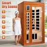X-Vcak 1-2 Person Dry Heat Infrared Sauna with Bluetooth & Chromotherapy