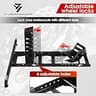 JY PERFORMANCE 1800lb Adjustable Universal Front Motorcycle Wheel Chock