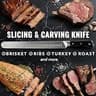 Cutluxe 12-Inch Artisan Series Brisket Carving Knife with Protective Sheath