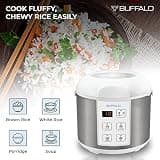 Buffalo Classic Rice Cooker with Buffalo Clad Stainless Steel Pot, 10-Cup