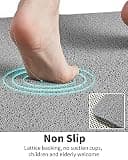 Generic Quick-Drying Comfortable PVC Shower Floor Mat for Textured Tubs