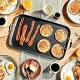 HexClad Hybrid Nonstick Double Burner Griddle Pan with Stay-Cool Handles