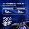 GL.iNet Flint 2 GL-MT6000 High-Speed WiFi 6 Gaming Router with Dual 2.5G Ports