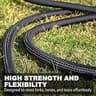 Relxitl 100ft Triple-Layer Non-Expanding Garden Hose with Wear-Resistant Jacket